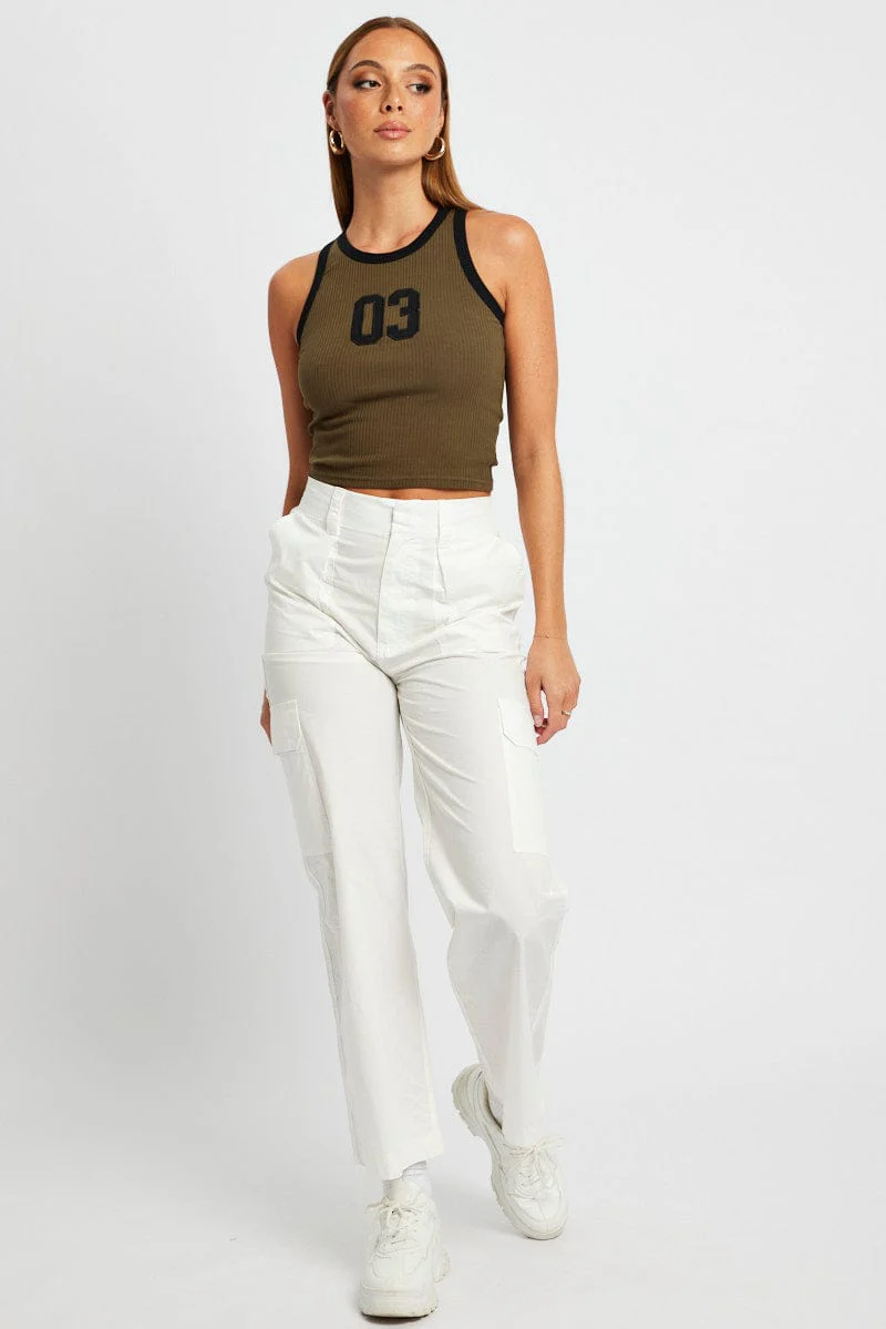 Green Graphic Tank Sleeveless - Image 2