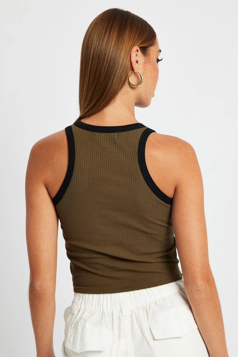 Green Graphic Tank Sleeveless - Image 5