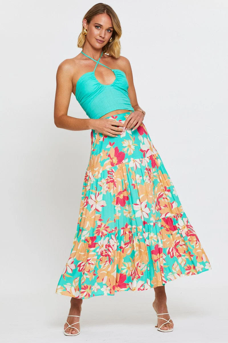 Green Halter Top Sleeveless - Image 2