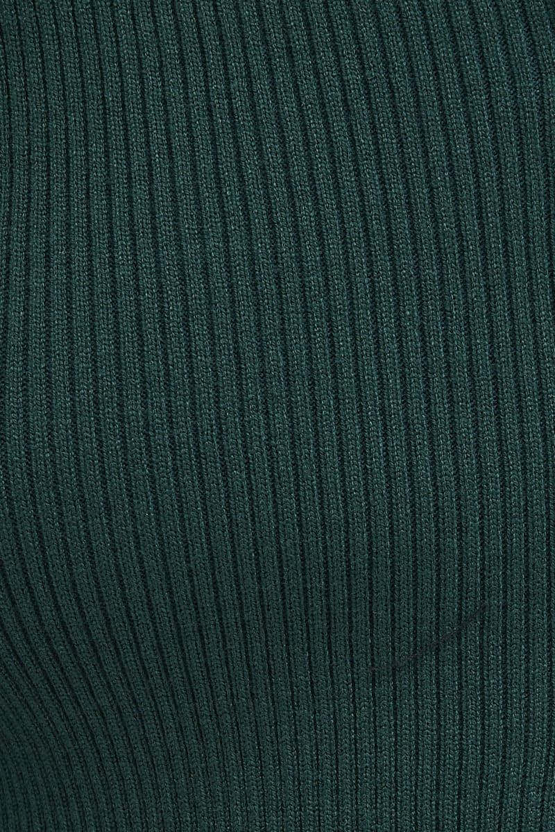 Green Knit Cardigan Zip up - Image 6