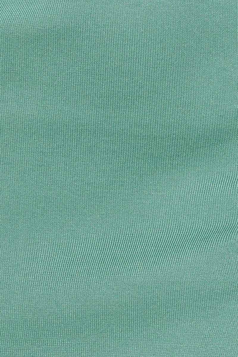 Green Knit Dress Midi - Image 6