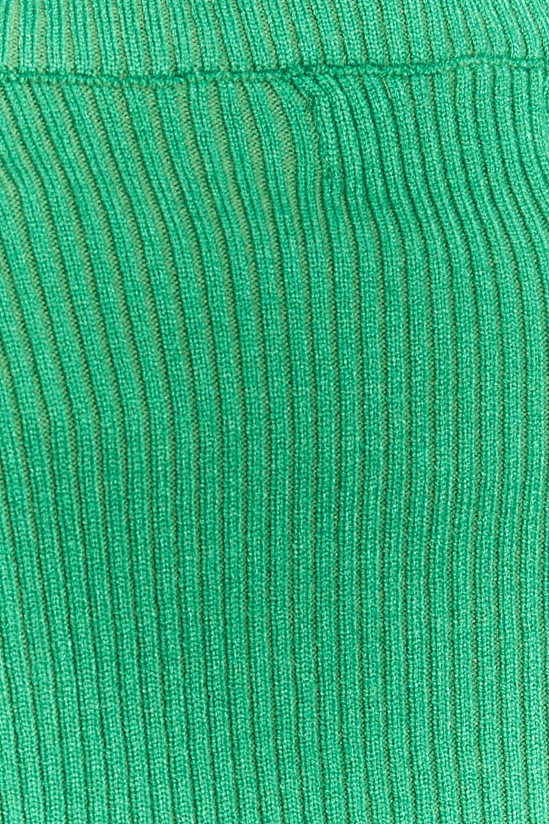 Green Knitted Cami Top And High Neck Shrug Set - Image 6