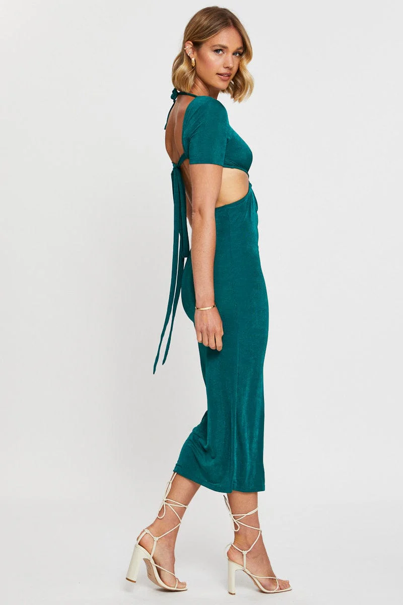 Green Maxi Dress Bodycon - Image 5