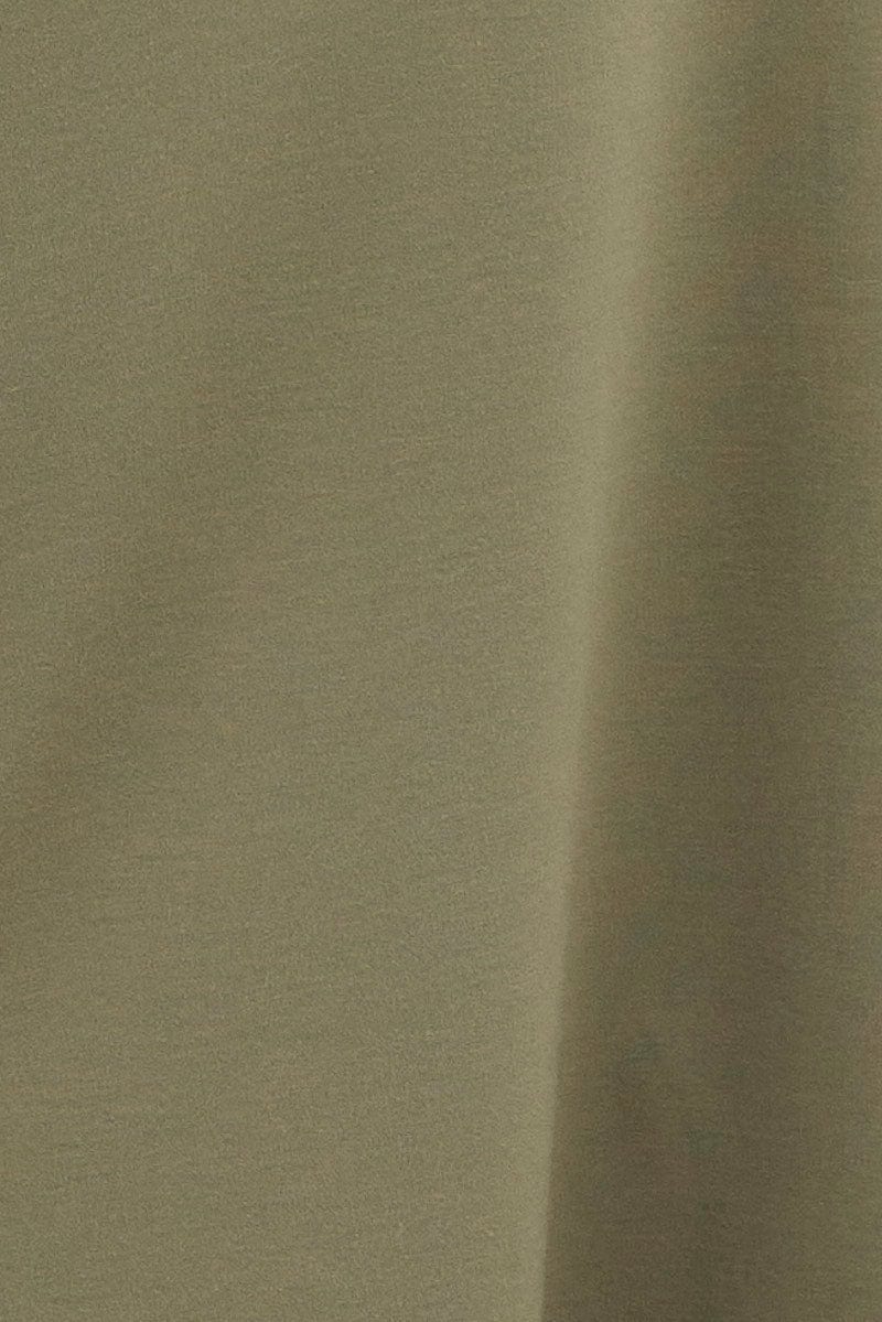 Green Maxi Skirt Low Rise Ponte - Image 6