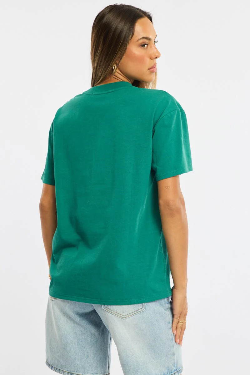 Green Oversized Tee Short Sleeve - Image 4