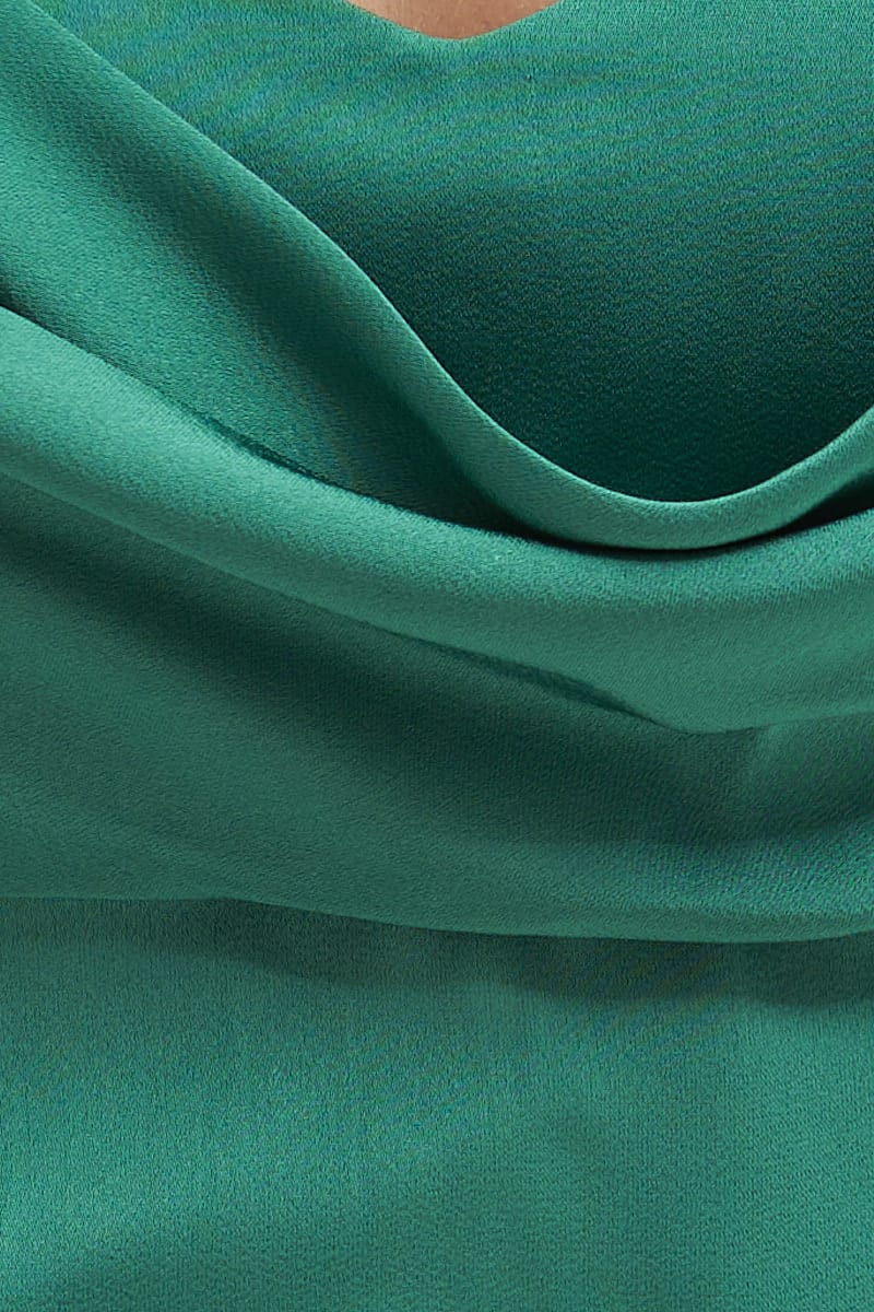 Green Puff Sleeve Top Long Sleeve - Image 6