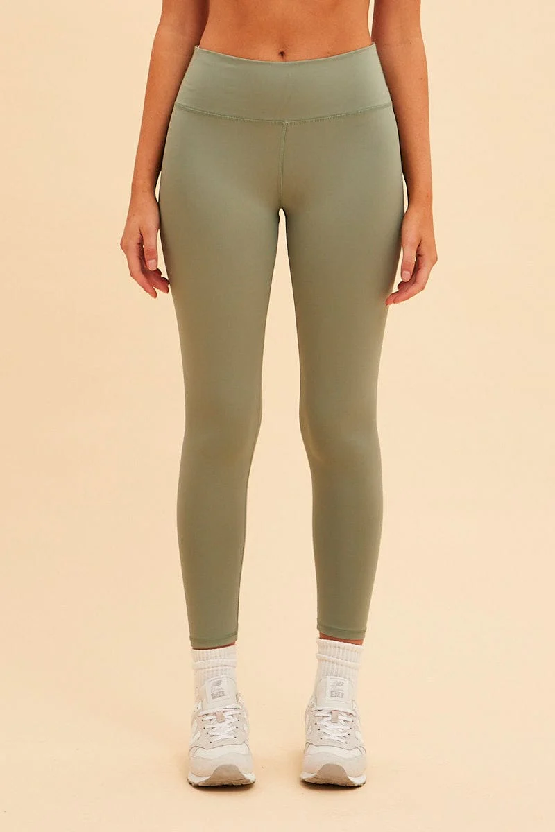 Green Sara Active Full Length Legging - Image 2