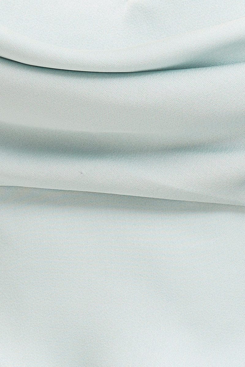 Green Scarf Top Short Sleeve Crop - Image 6