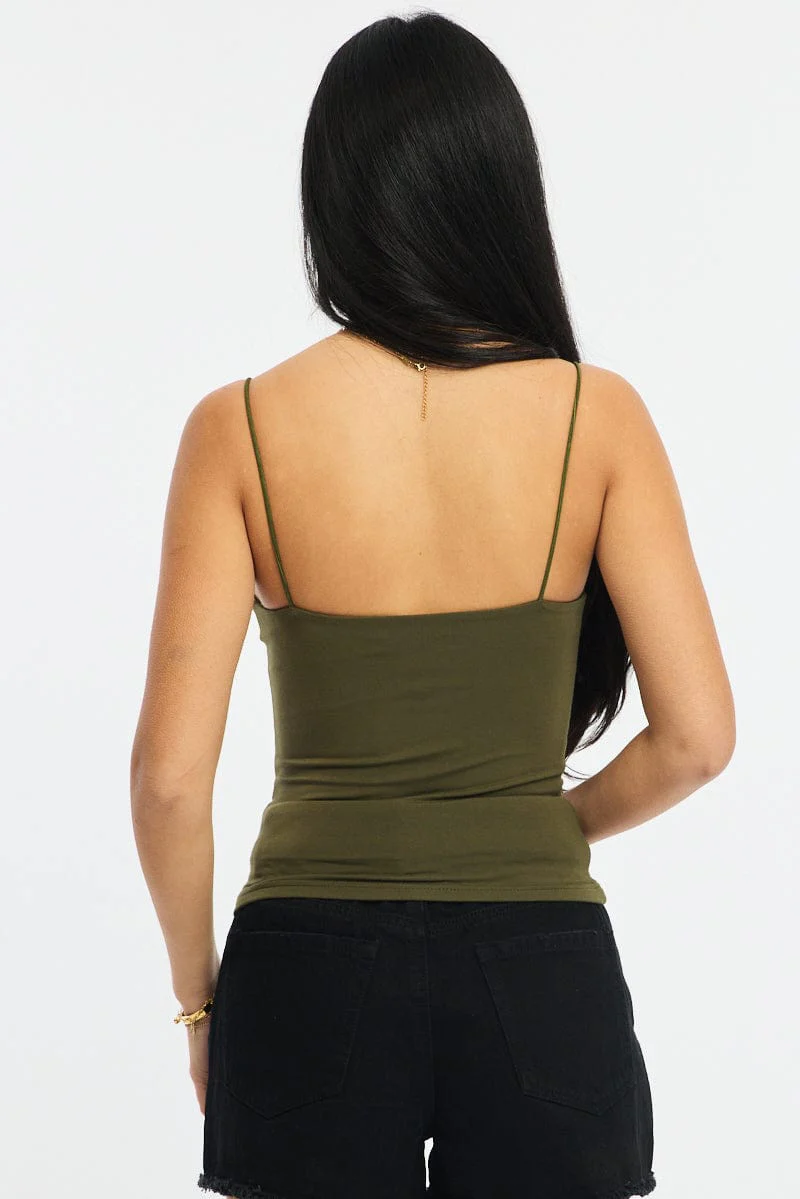 Green Supersoft Singlet Double Layer - Image 4