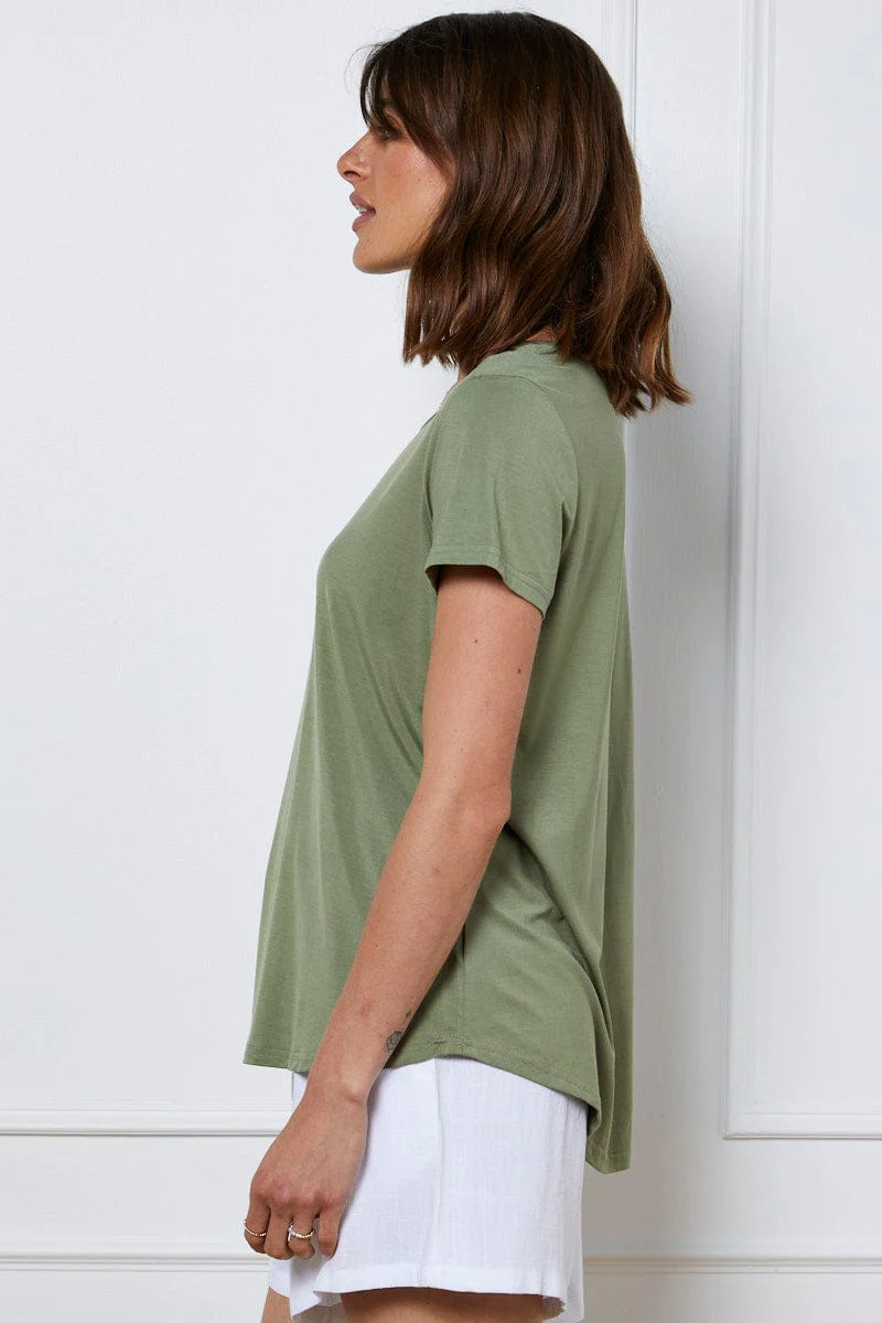 Green T-Shirt Short Sleeve - Image 4