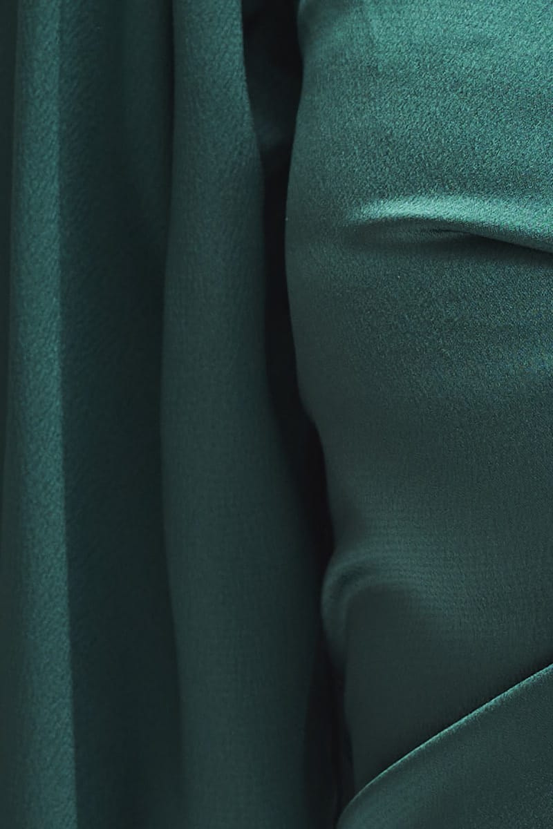 Green Tie Up Top Long Sleeve Crop - Image 6