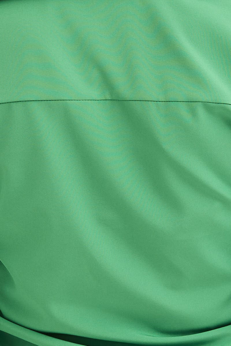 Green Tie Up Top Long Sleeve - Image 6