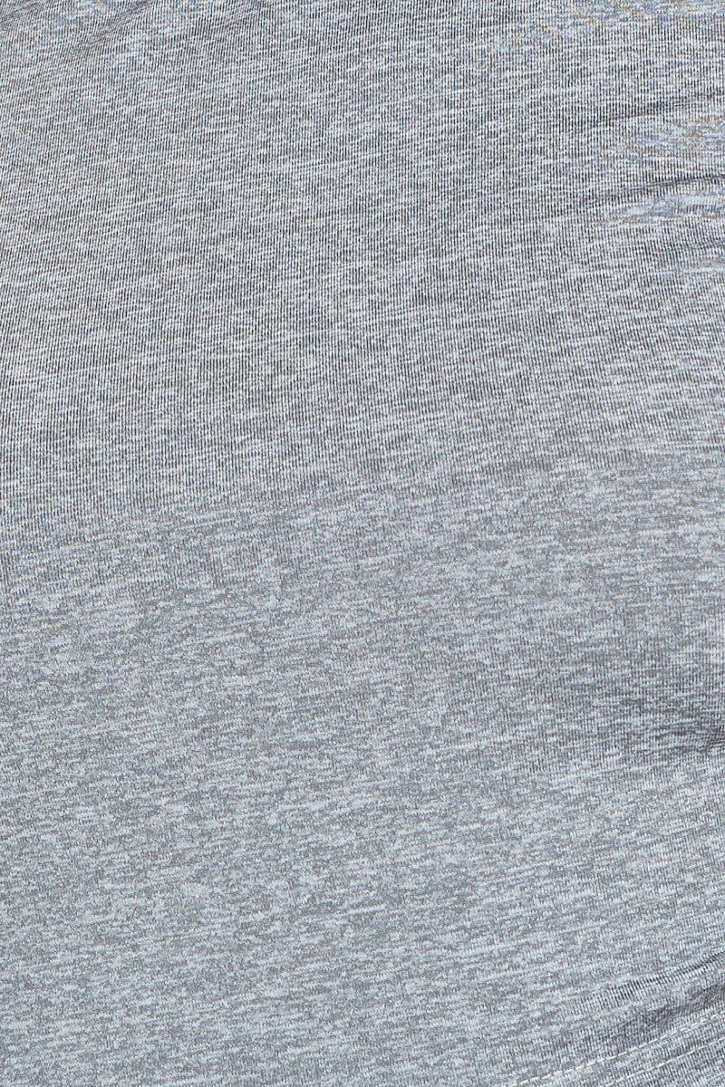 Grey Drawstring Activewear T Shirt - Image 6