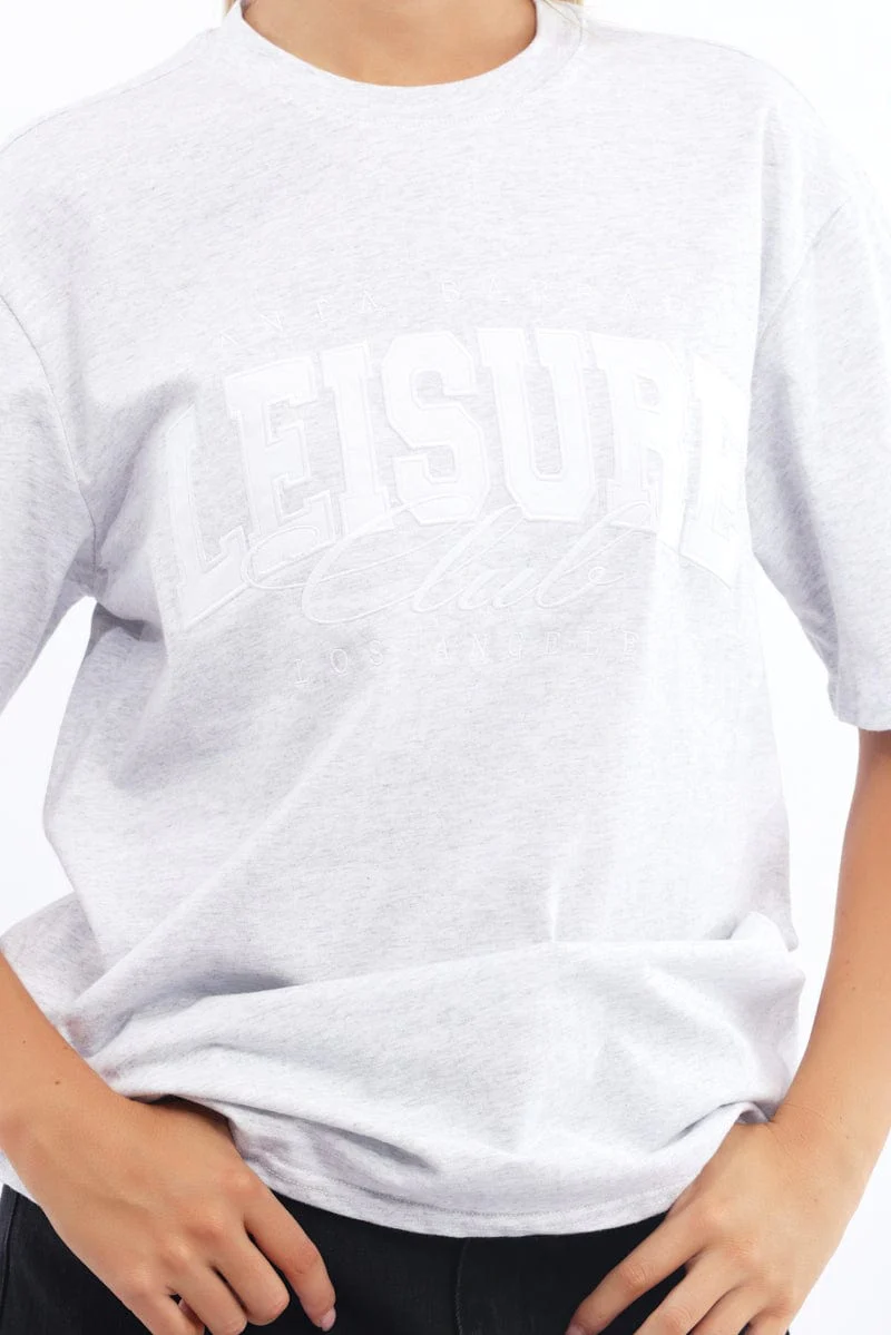 Grey Graphic Tee Short Sleeve - Image 5