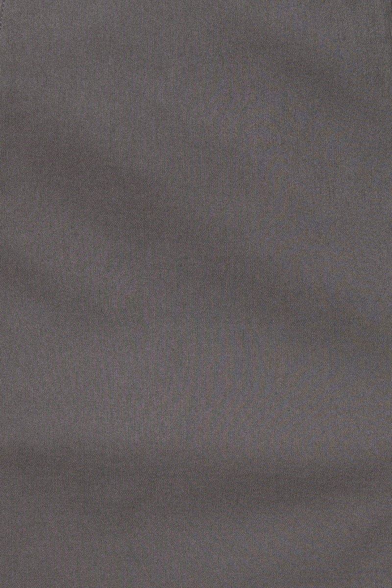 Grey Mini Skirt High Rise - Image 6