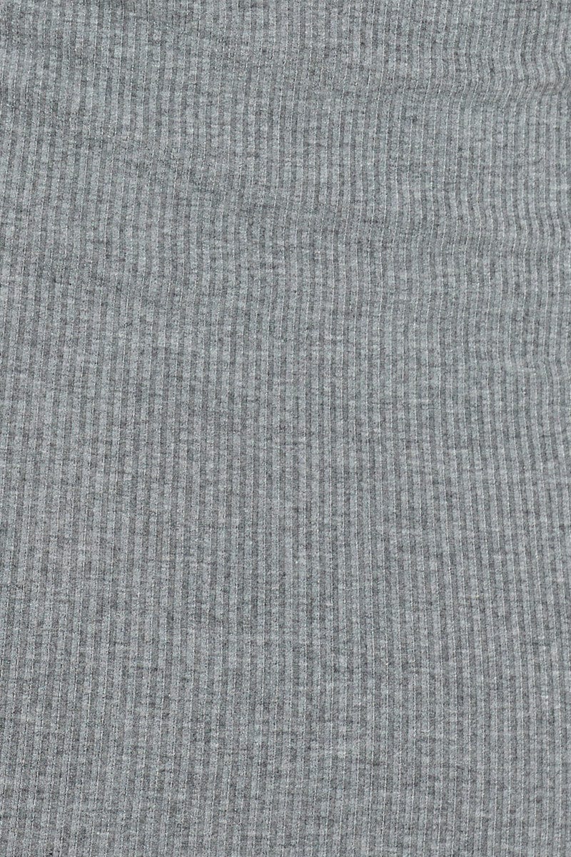 Grey Ribbed Shrug & Mini Dress Co-Ord - Image 6