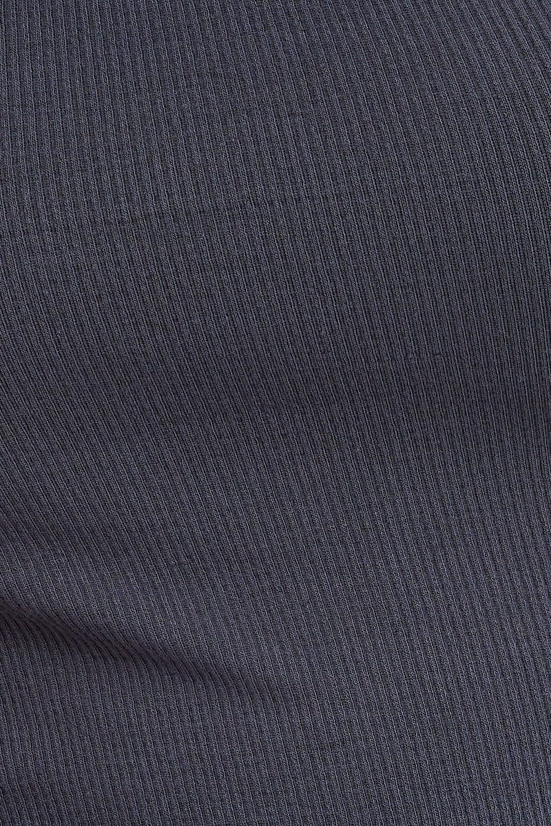 Grey Singlet Top Round Neck - Image 6