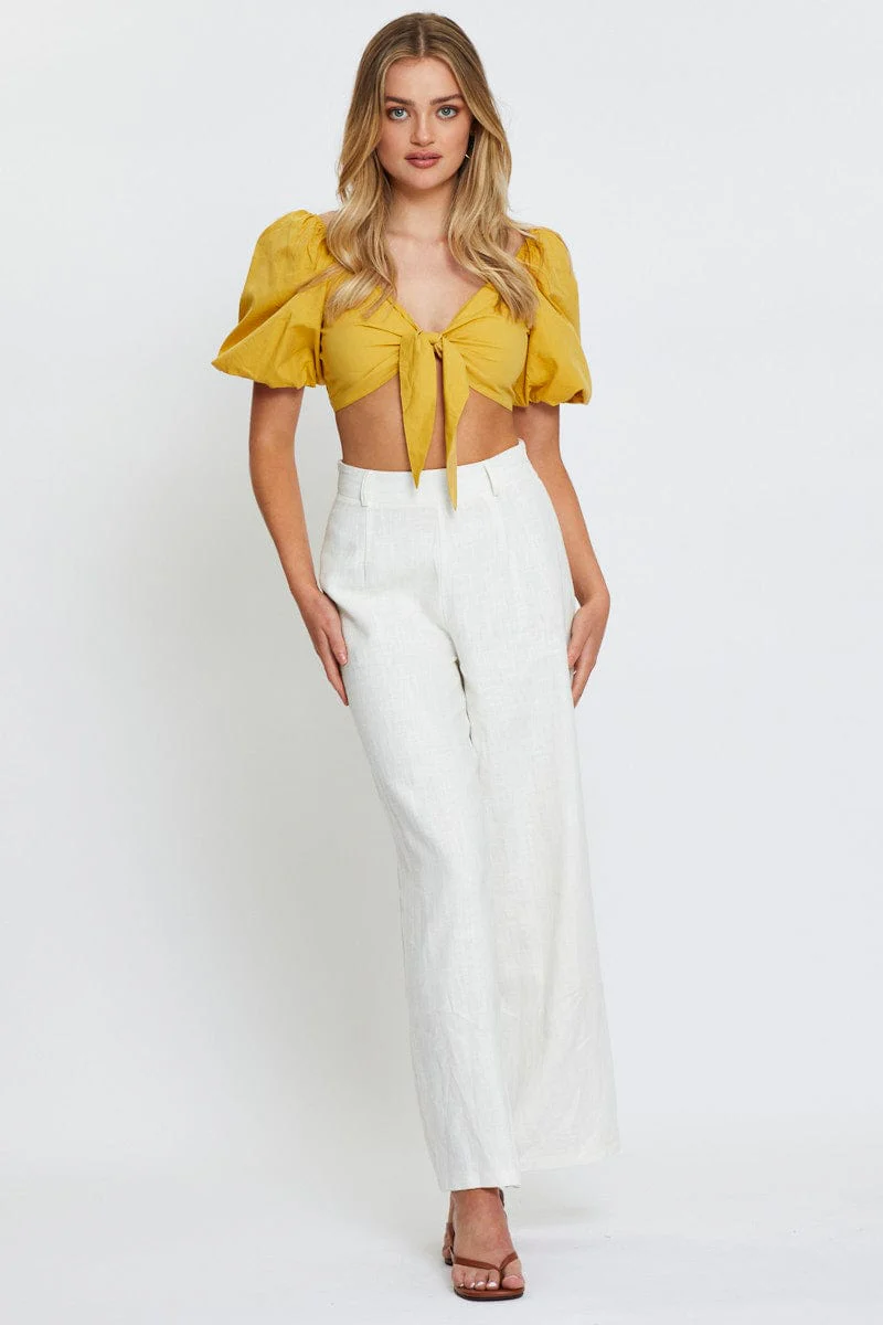 Light Must Crop Top Tie Up - Image 2