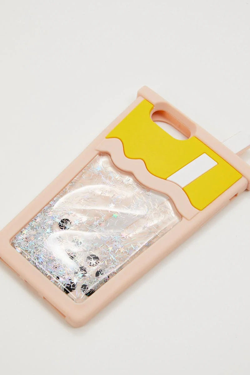 Multi Bubble Tea Glitter I Phone 11 Case - Image 2
