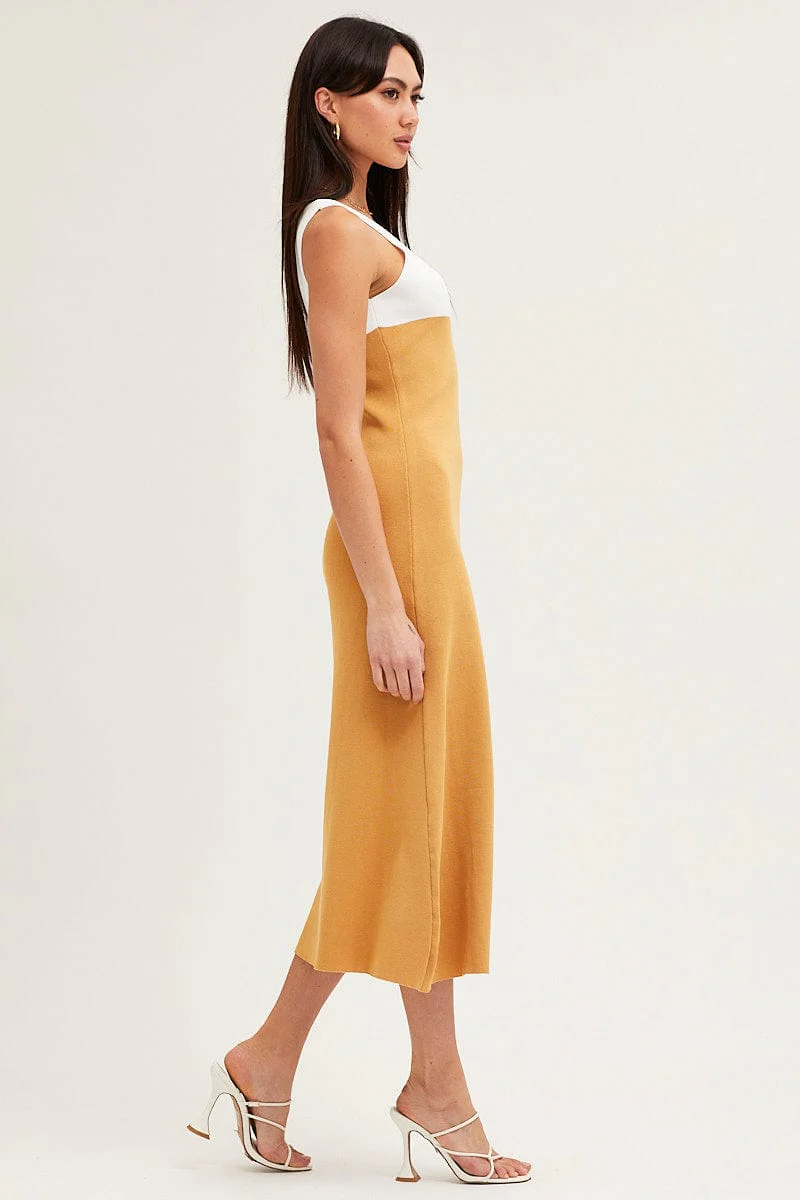Multi Colorblock Knit Dress - Image 4