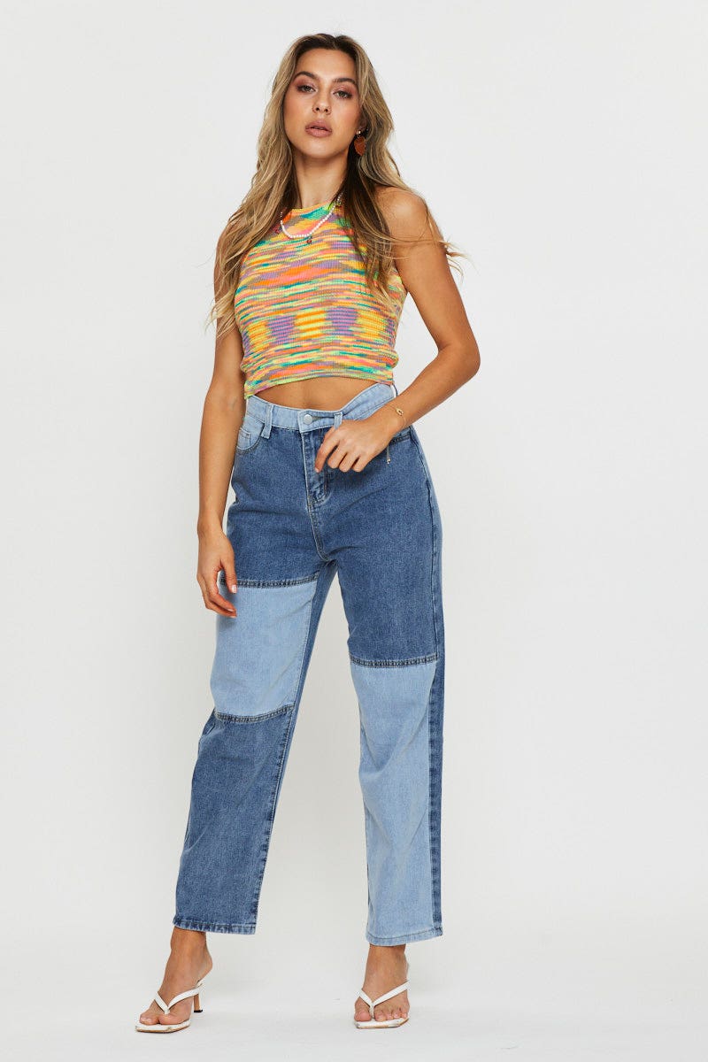 Multi Knit Top Sleeveless - Image 2