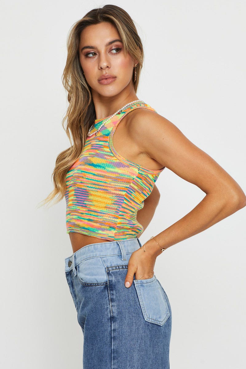 Multi Knit Top Sleeveless - Image 4
