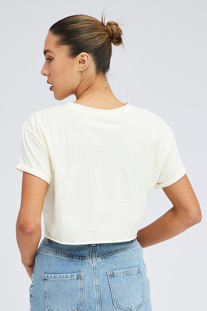 Nude Graphic Eagle Mountains Crop Oversized Tee T-shirt - Image 5