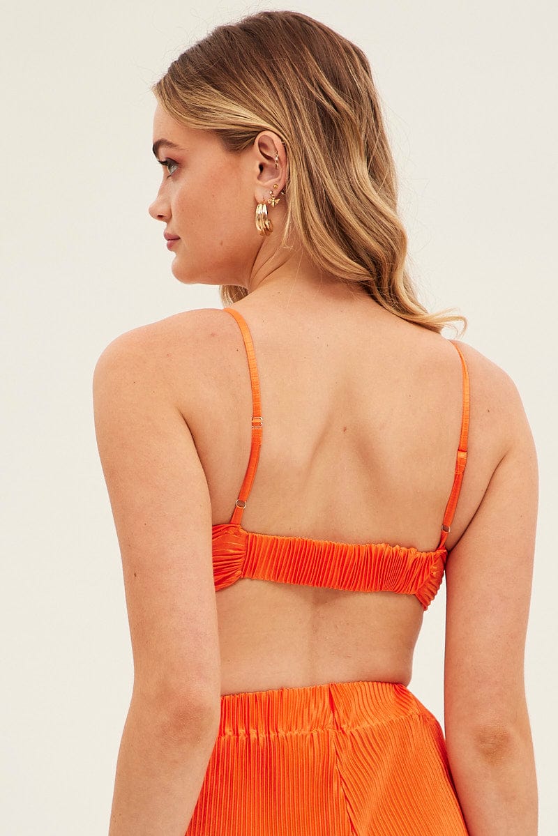 Orange Plisse Bralet Ring Detail - Image 5