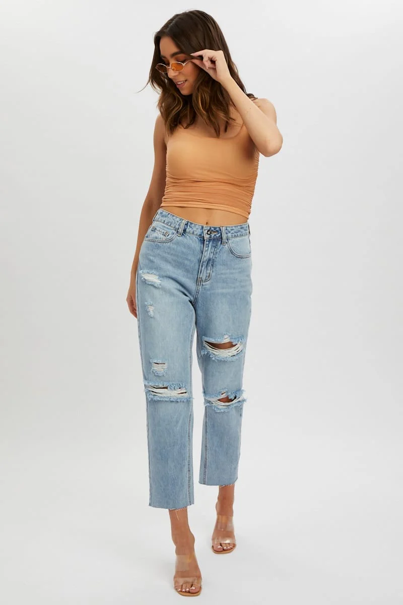 Orange Ruched Cami - Image 8