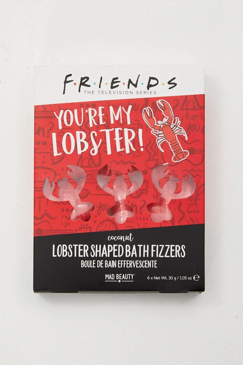 Pink 6 Piece Friends Lobster Bath Fizzers - Image 3