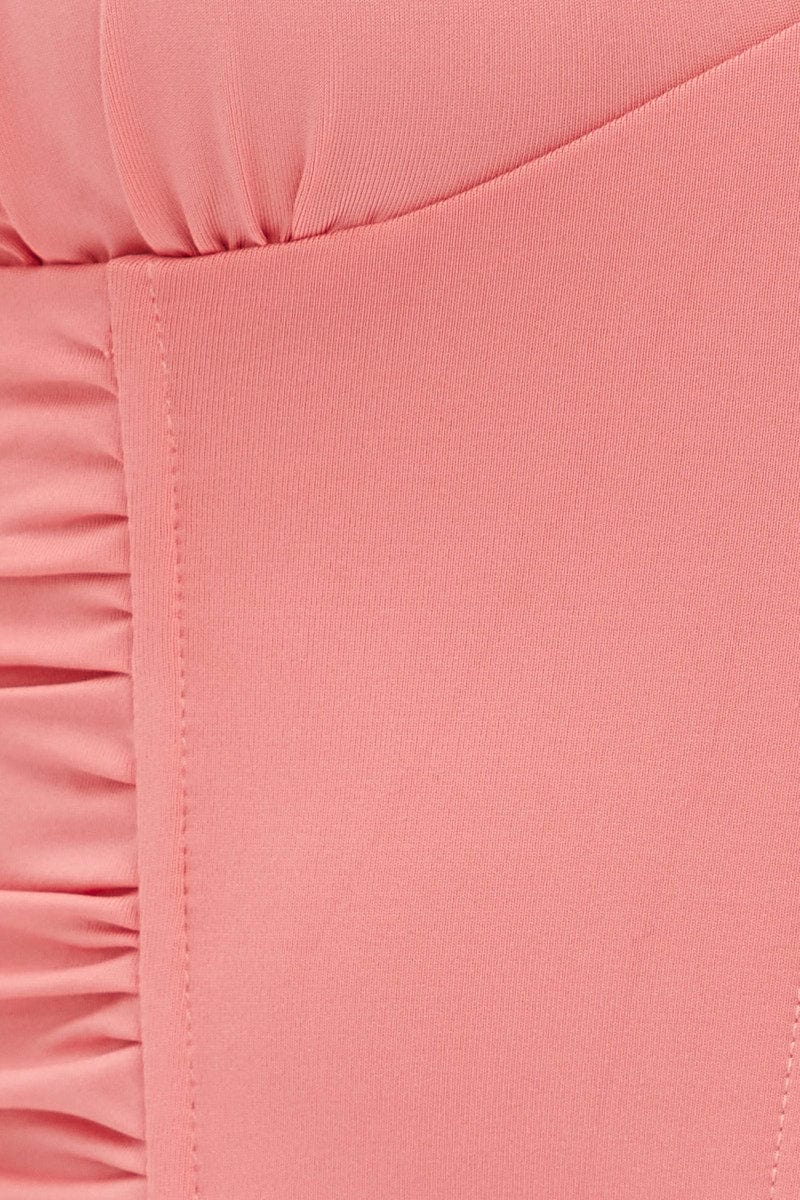 Pink Corset Style Crop Top - Image 6