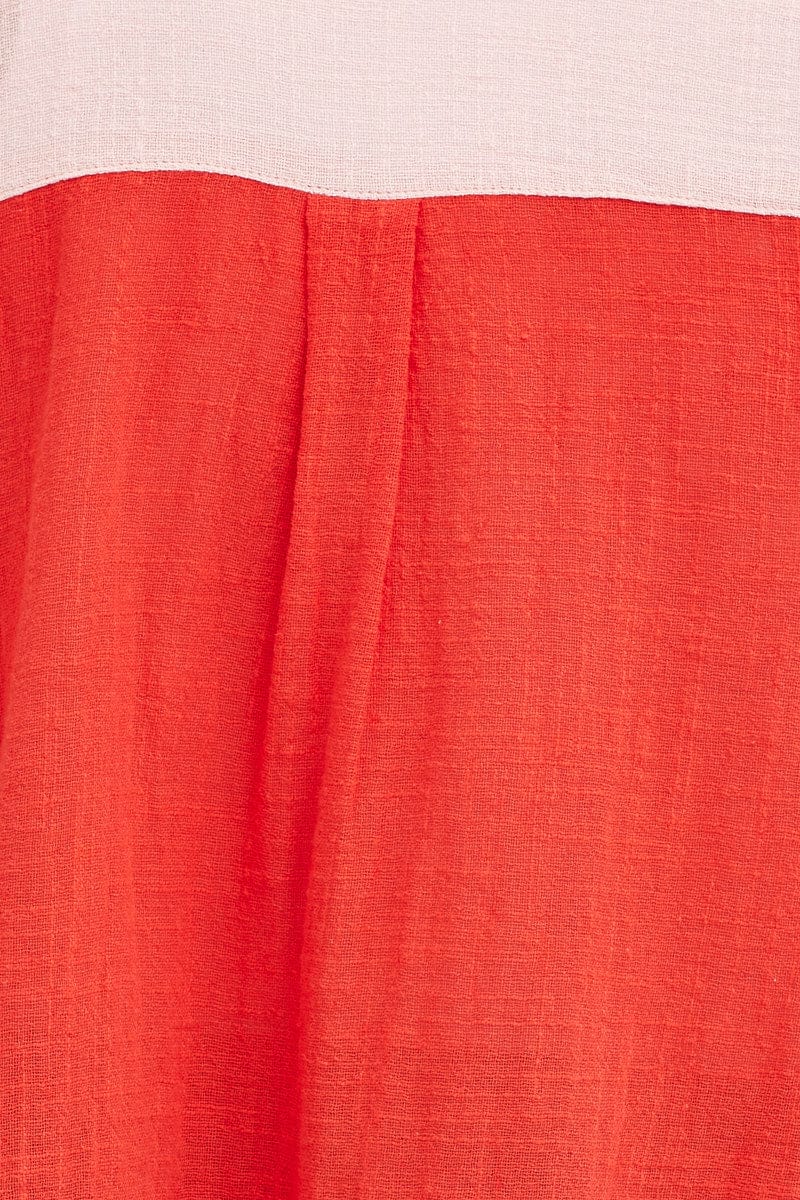Pink Cotton Half Sleeve Relaxed Shirt - Image 6