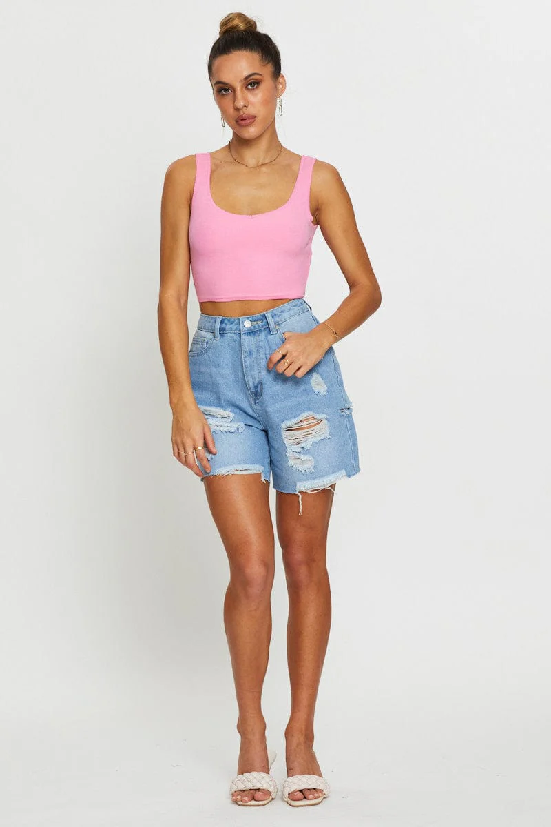 Pink Crop Top - Image 2