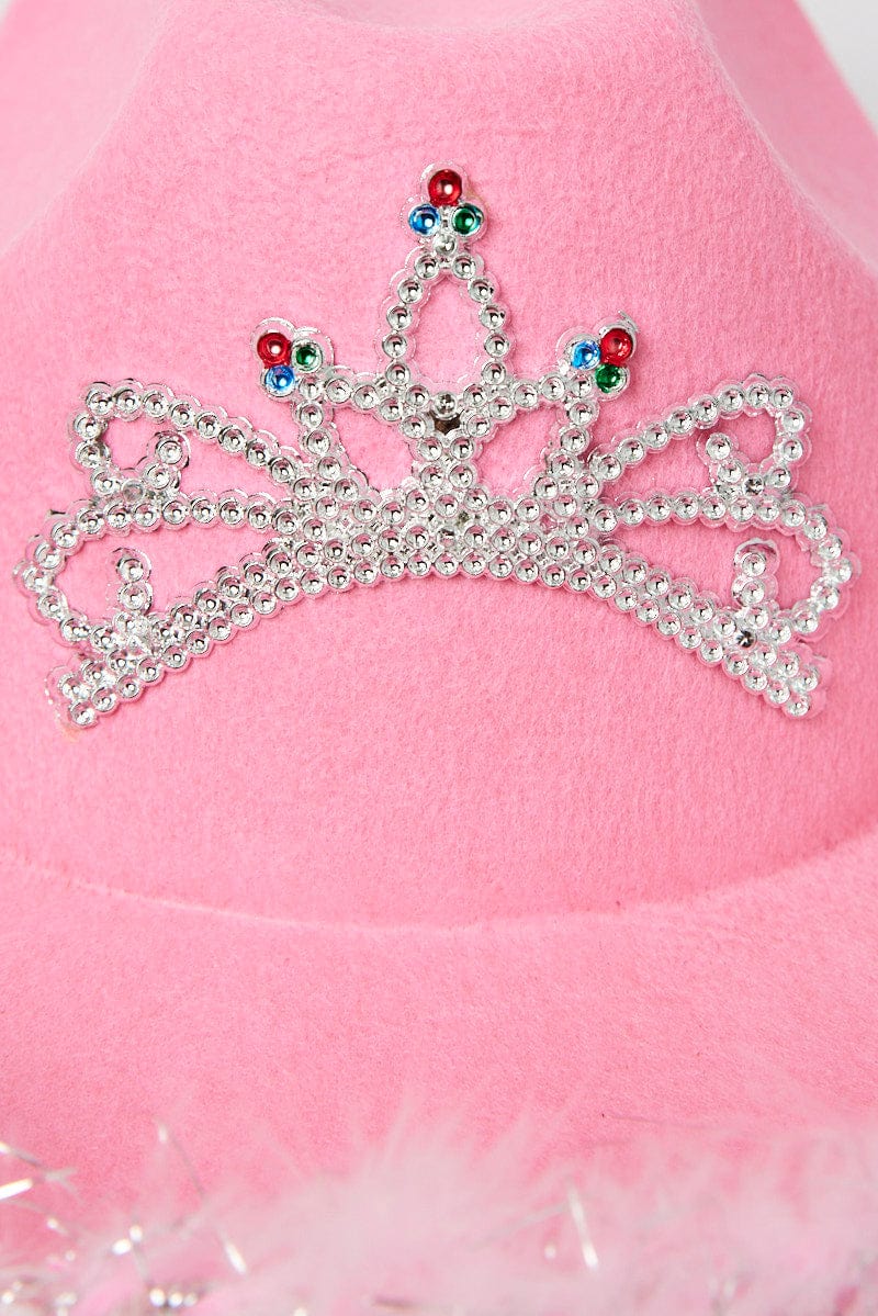 Pink Festival Cowboy Hat - Image 2