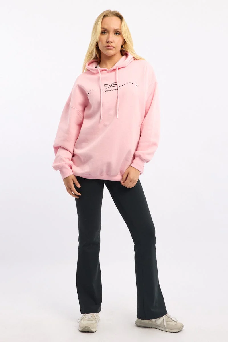Pink Graphic Hoodie - Image 2