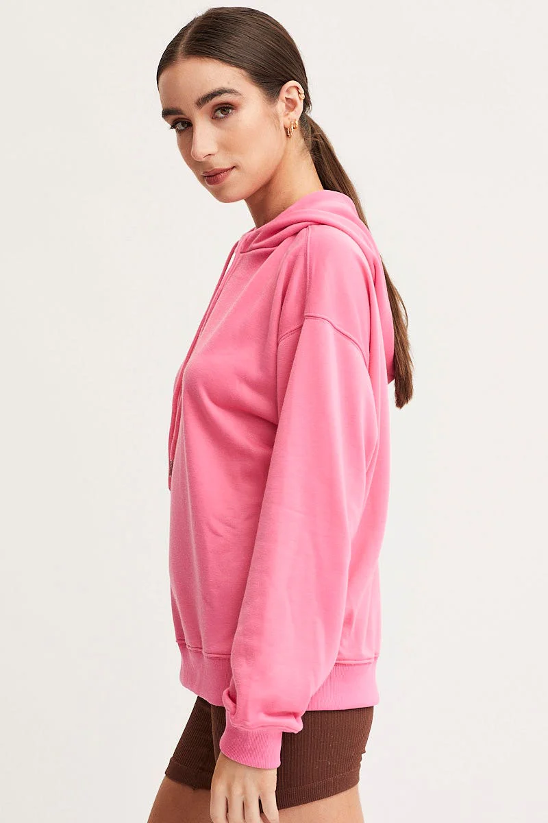 Pink Hoodie Long Sleeve - Image 4