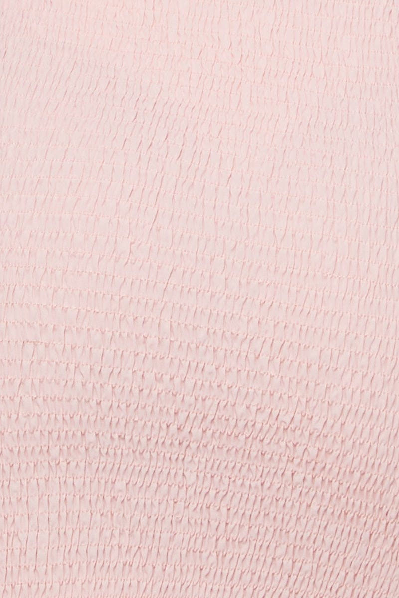 Pink Mini Skirt Mini Shirred Bodycon - Image 6