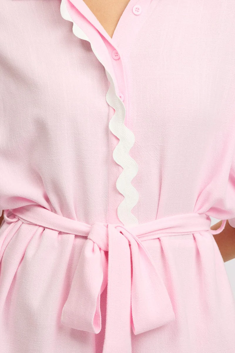 Pink Oversized Playsuit - Image 6