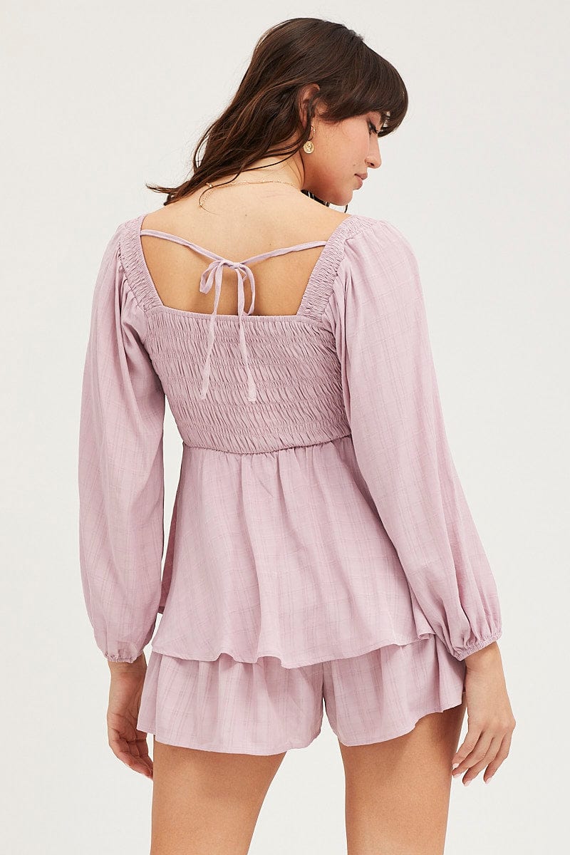 Pink Playsuit Short Sleeve - Image 5