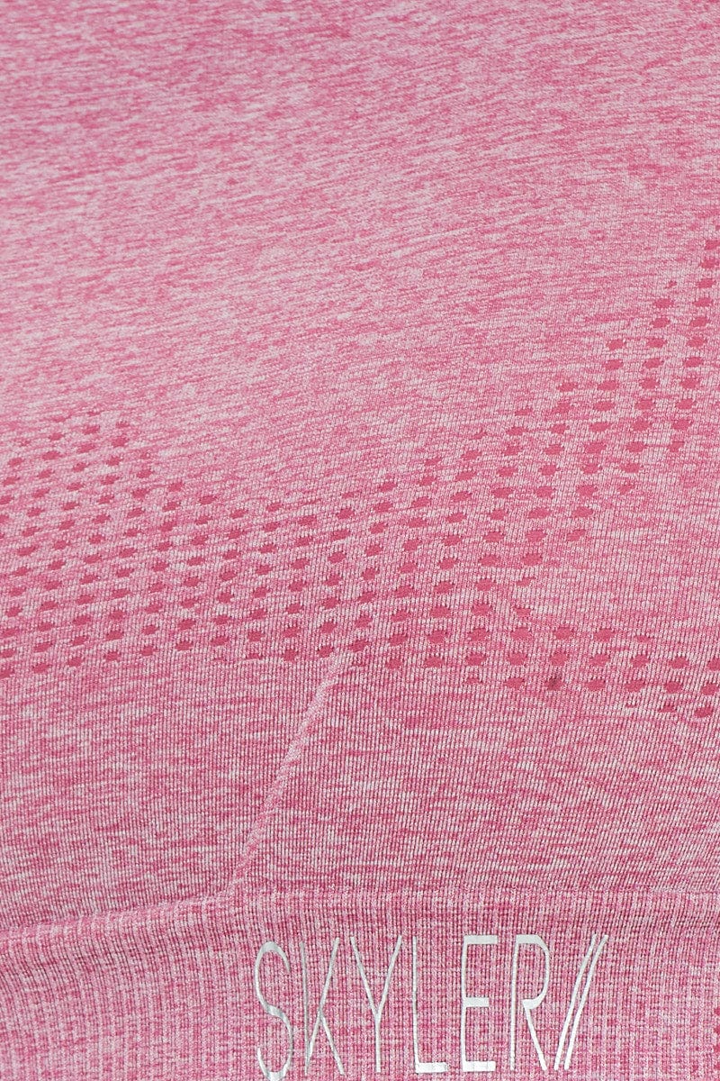 Pink Seamless Activewear Long Sleeve Top - Image 6