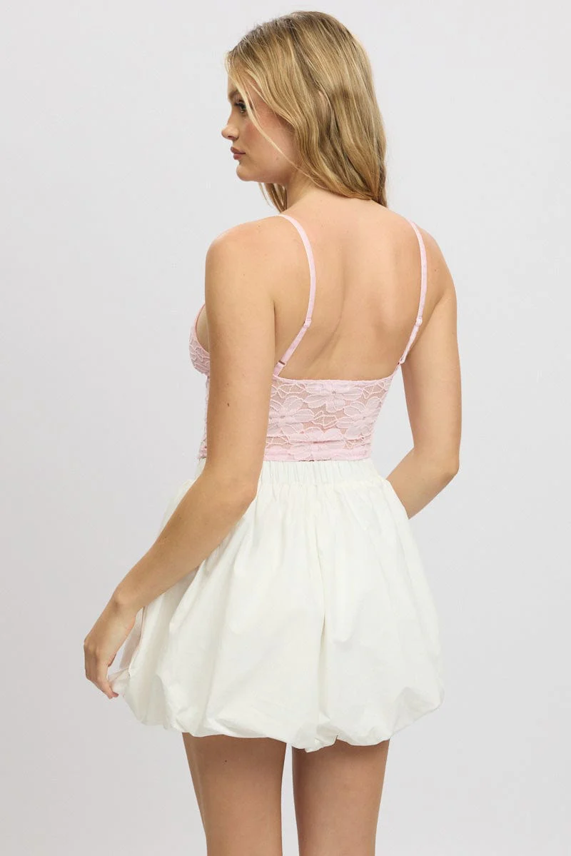 Pink Singlet Top Lace - Image 5
