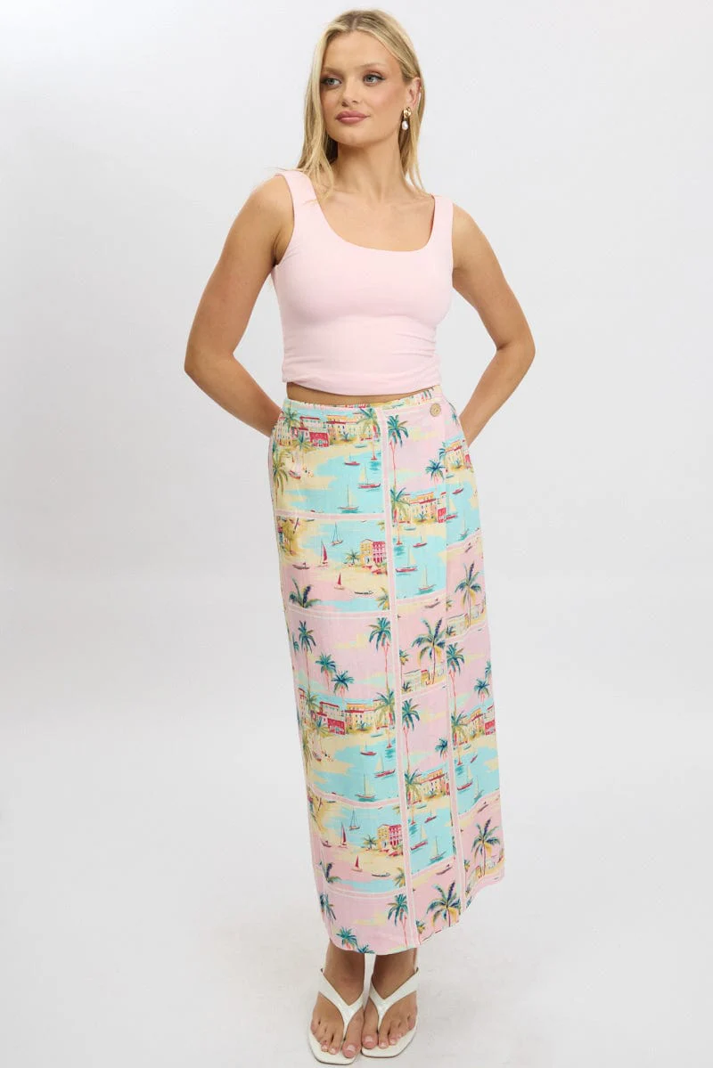 Pink Supersoft Top U Neck Sleeveless - Image 2