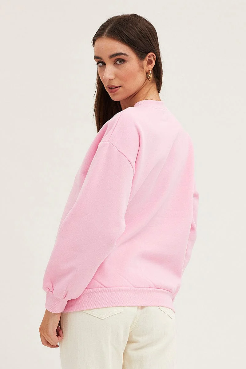 Pink Sweater Long Sleeve - Image 5