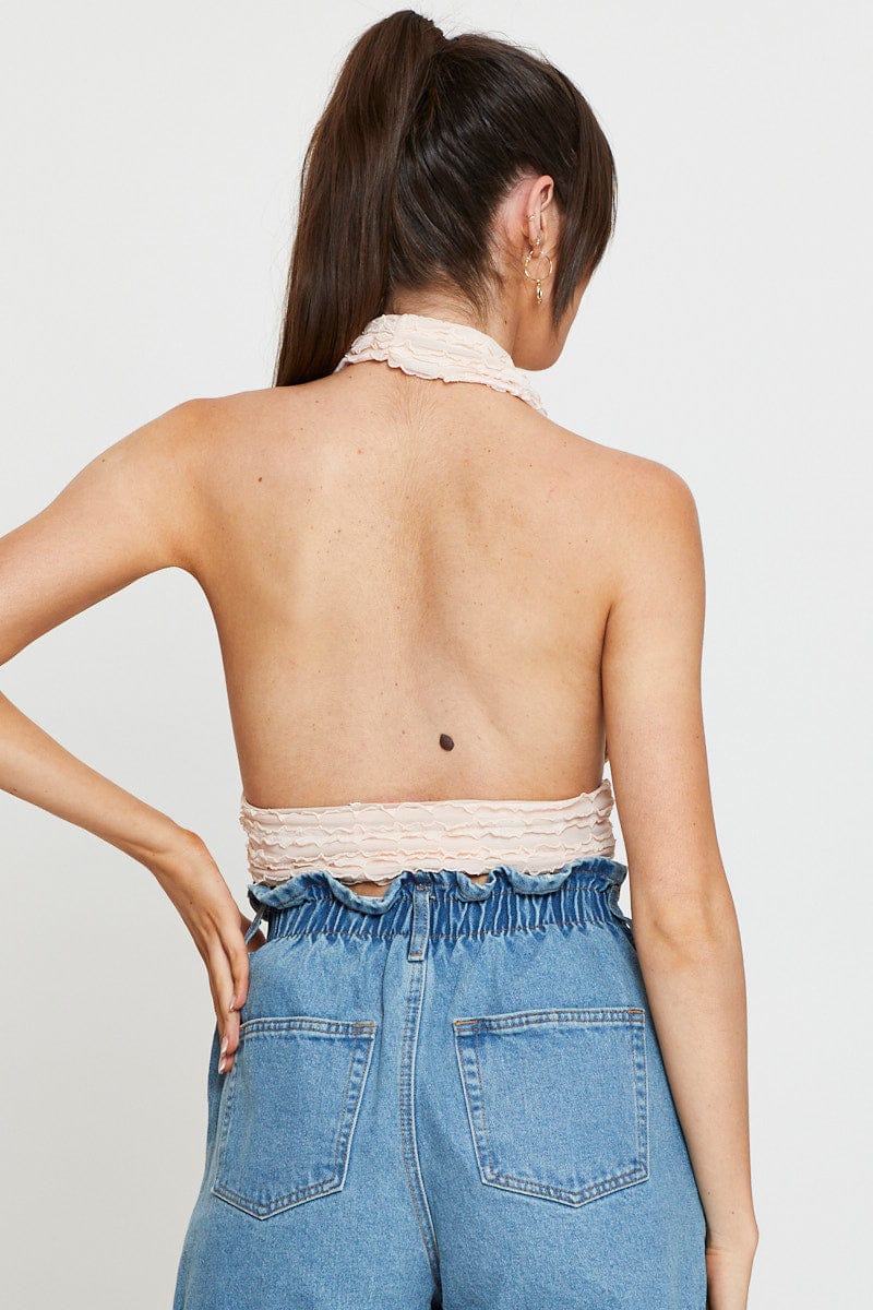 Pink Top Halter Neck - Image 5