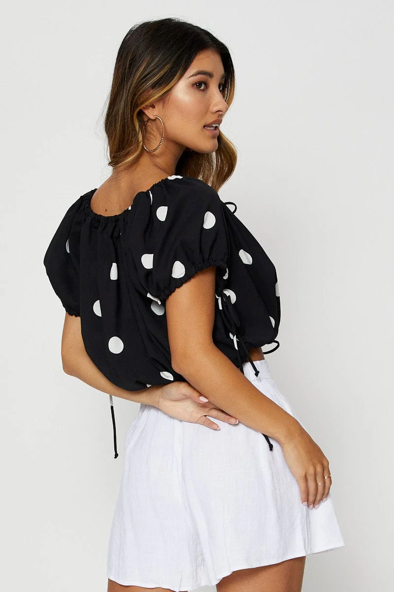 Polka Dot Crop Top - Image 5