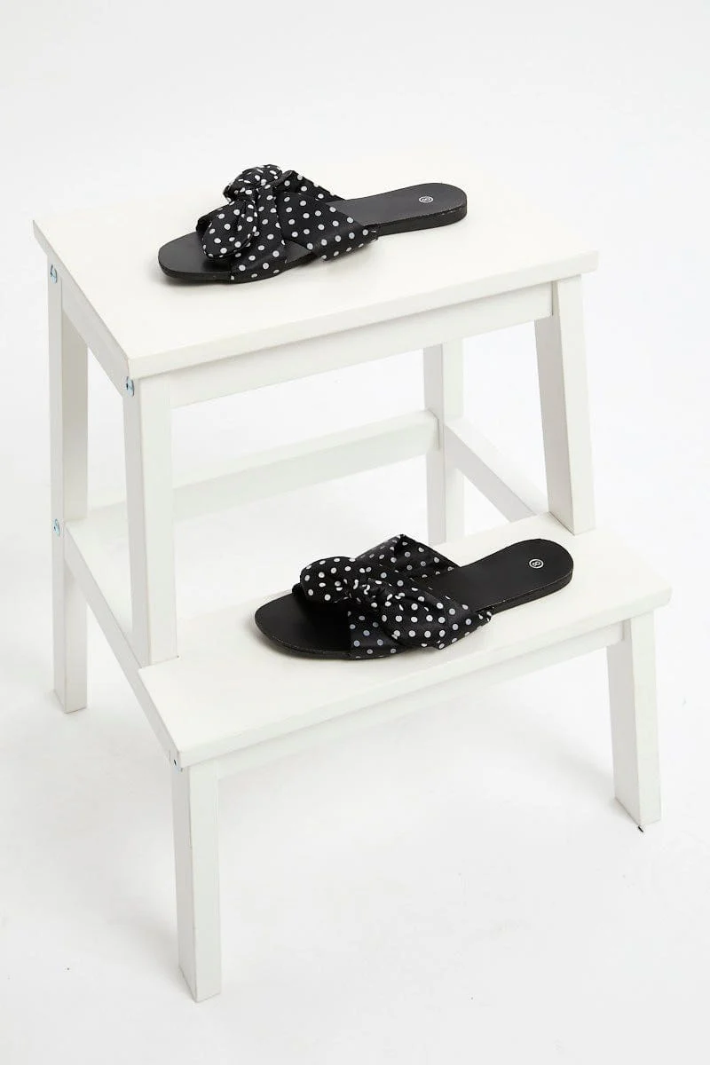 Polka Dot Flat Slides - Image 2