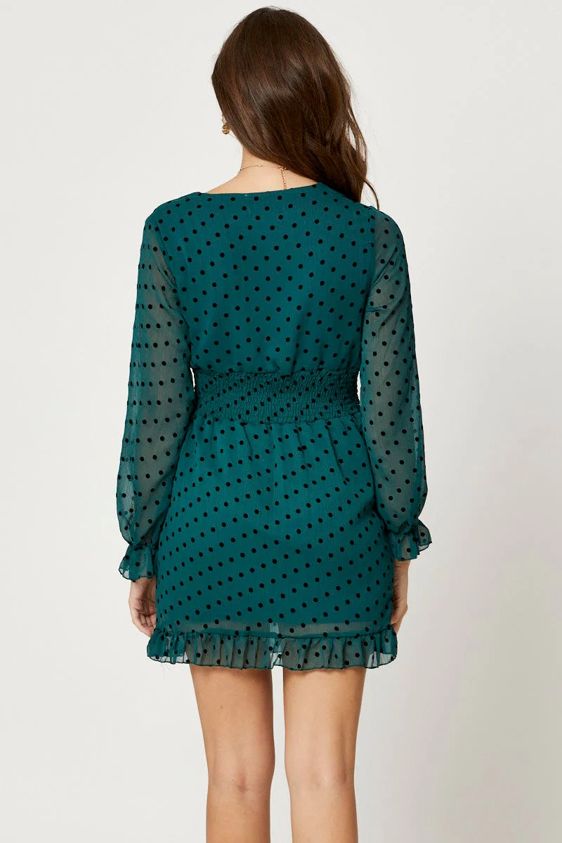 Polka Dot Skater Dress - Image 4