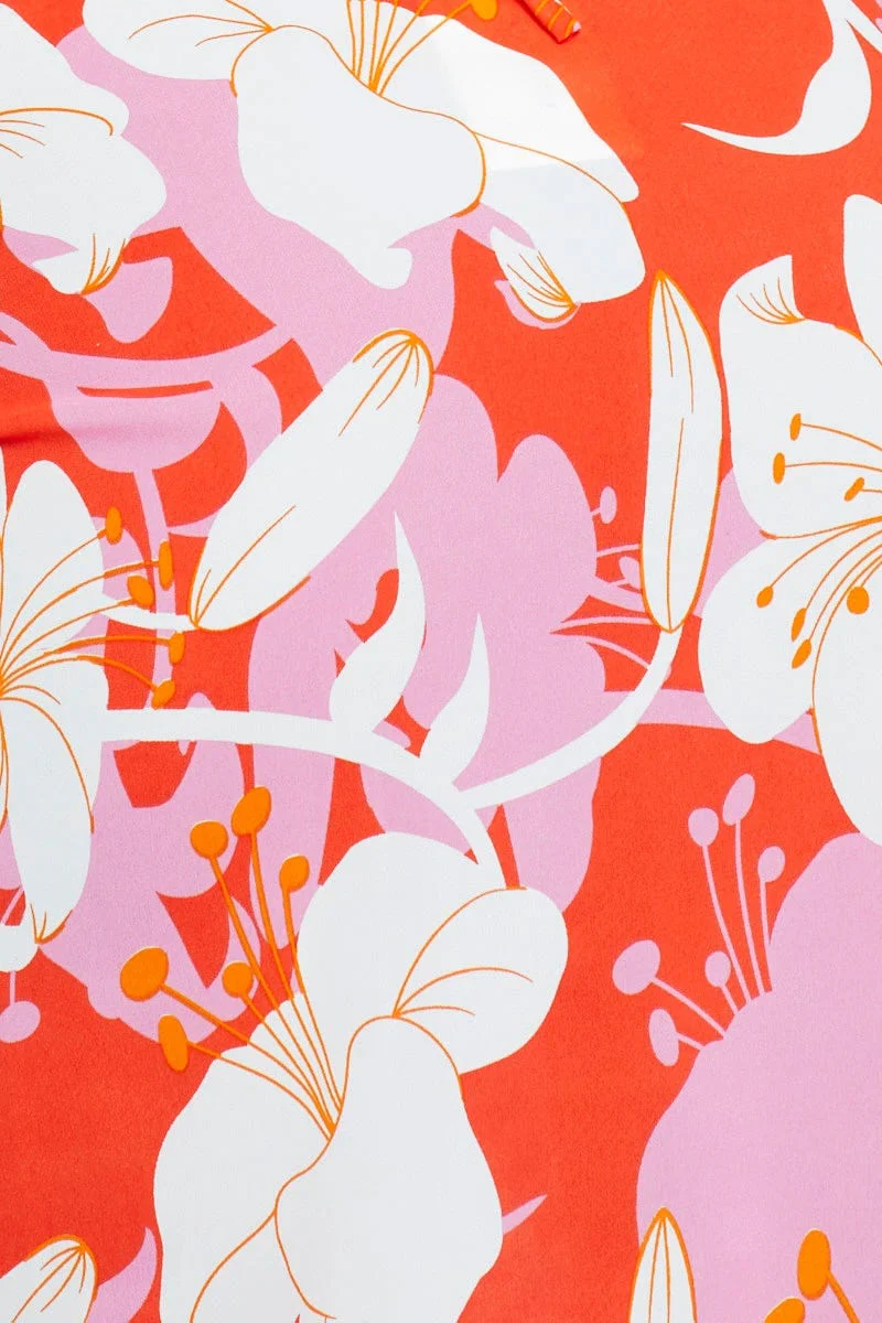 Print A Line Dress Mini - Image 12