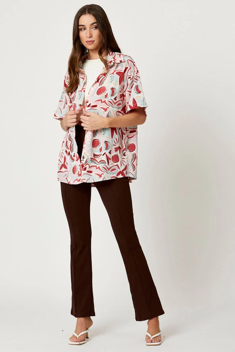 Print Button Down Printed Shirt - Image 2