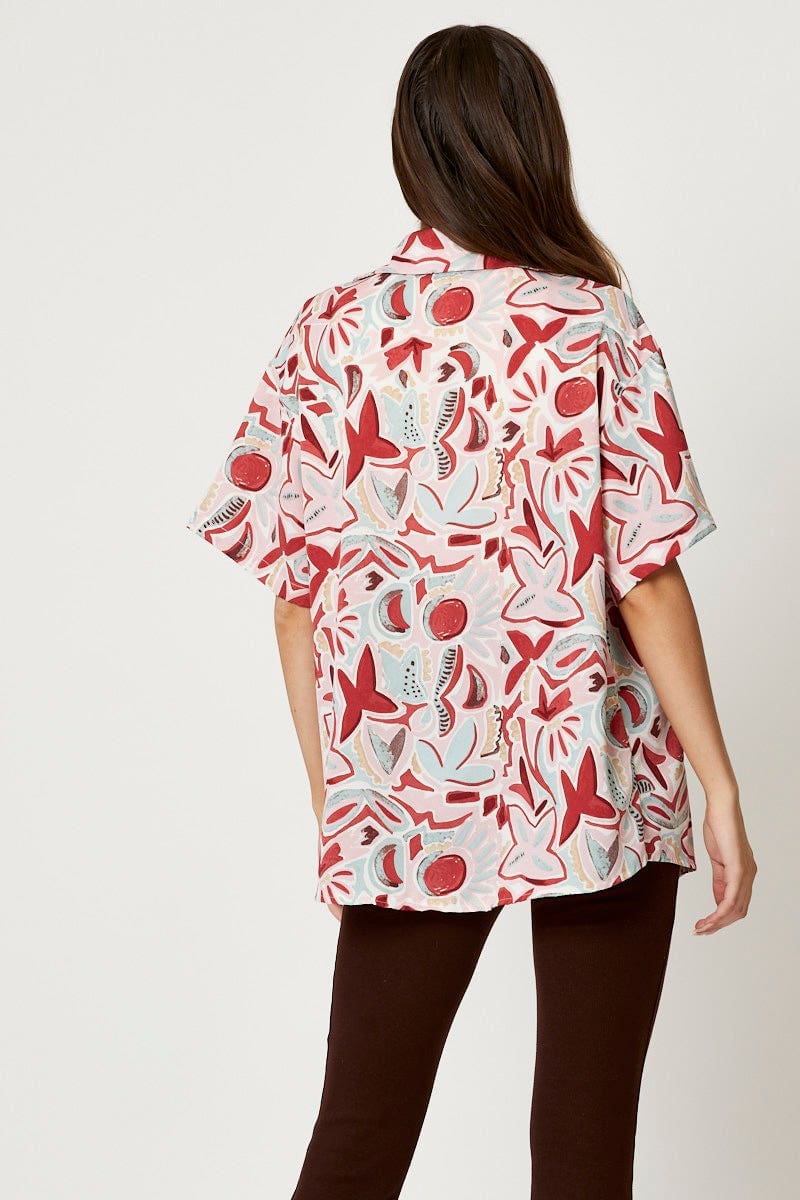 Print Button Down Printed Shirt - Image 4
